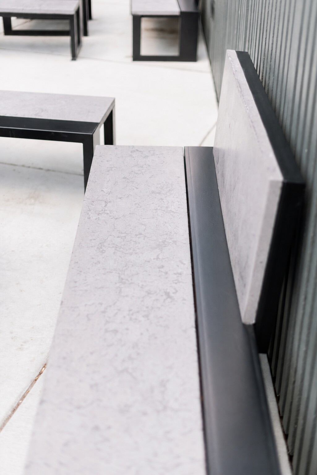 Concrete bar detail at The Veil Richmond