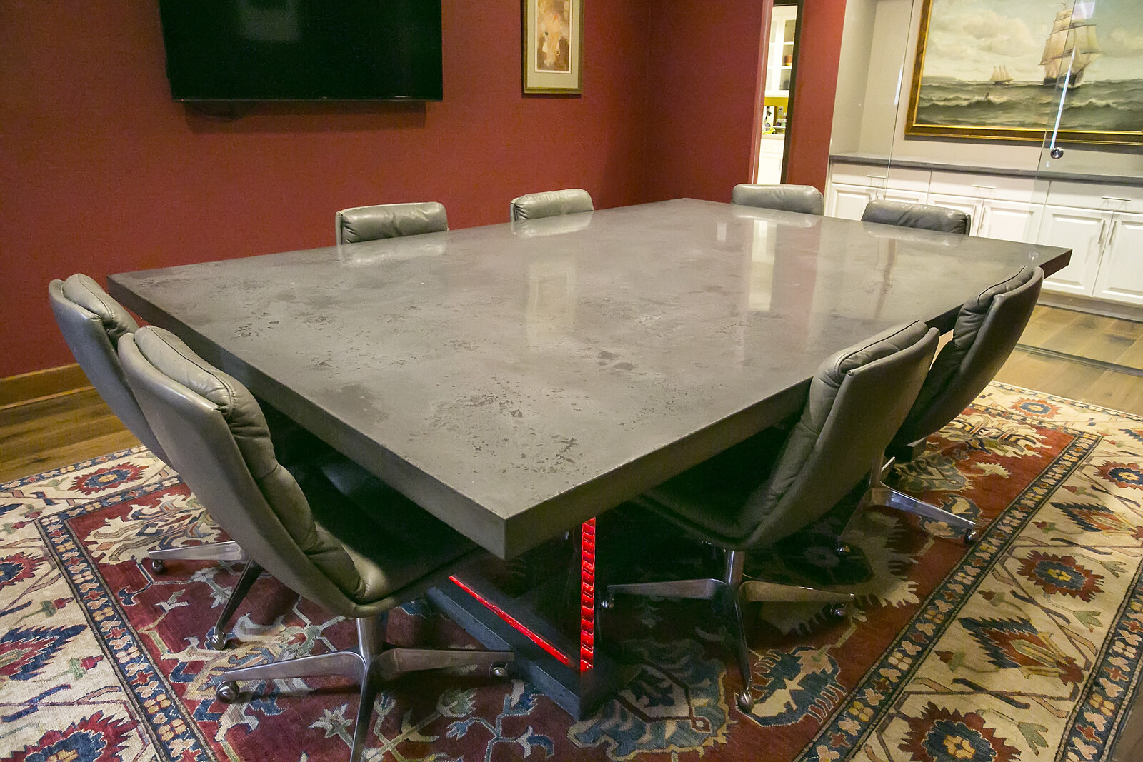 Floating Conference Table — Conference table, Floating concrete